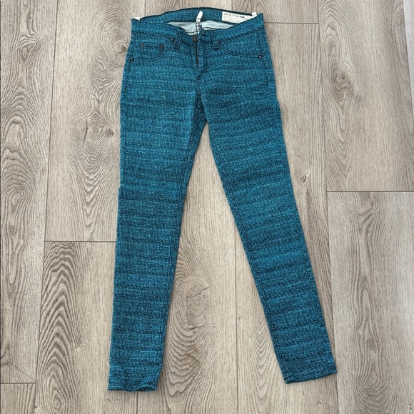 rag & bone Denim - Rag & Bone Vibrant Blue patterned Jeans
